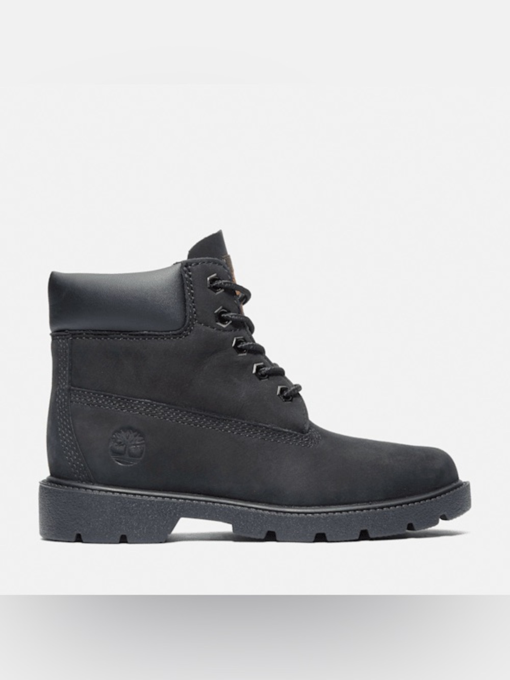 Timberland Junior Black Lace-Up Waterproof Boots Size 4.5